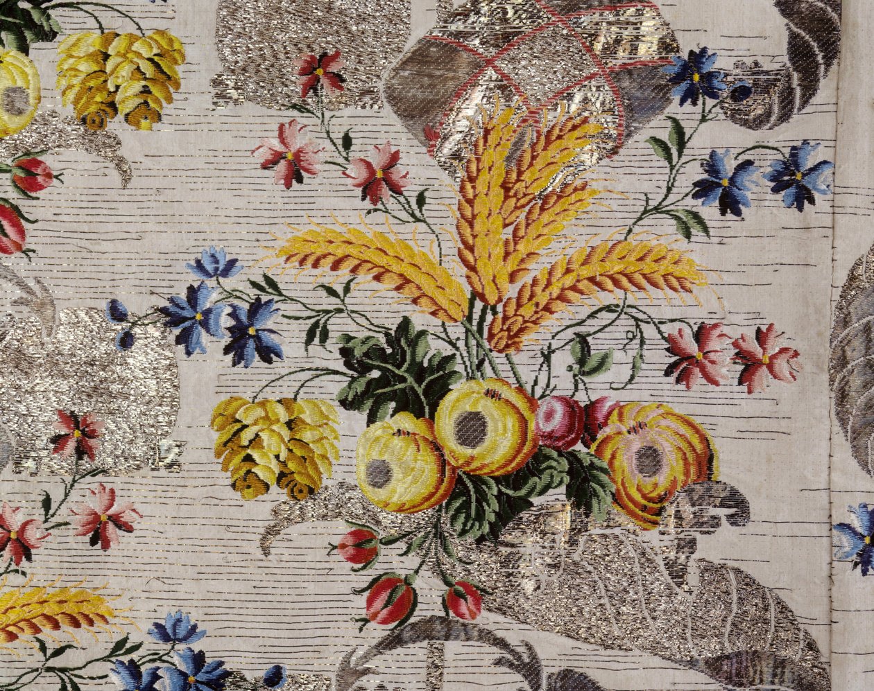 Soubor dvorních šatů; mantova (detail) od Unbekannt Unbekannt