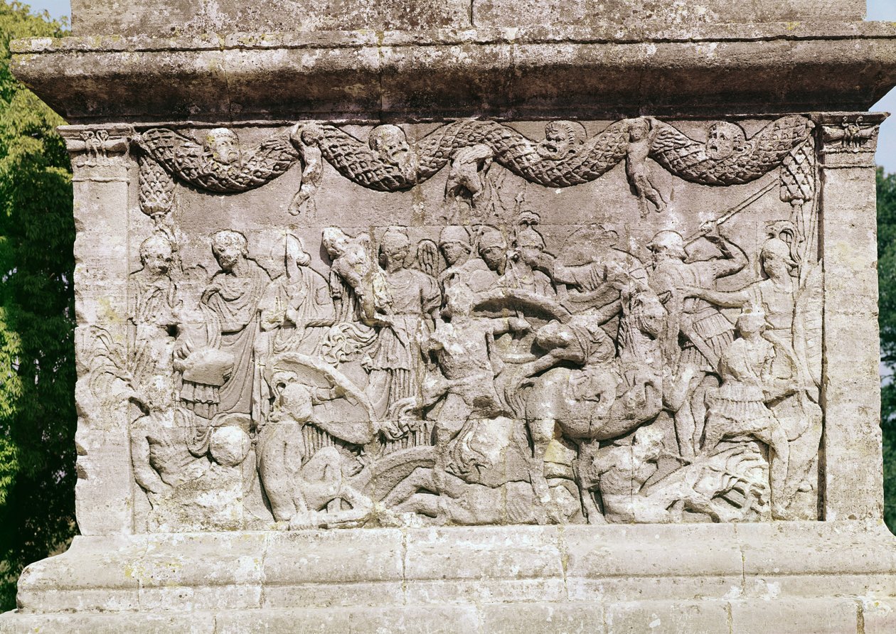 Detail mauzolea od Unbekannt Unbekannt