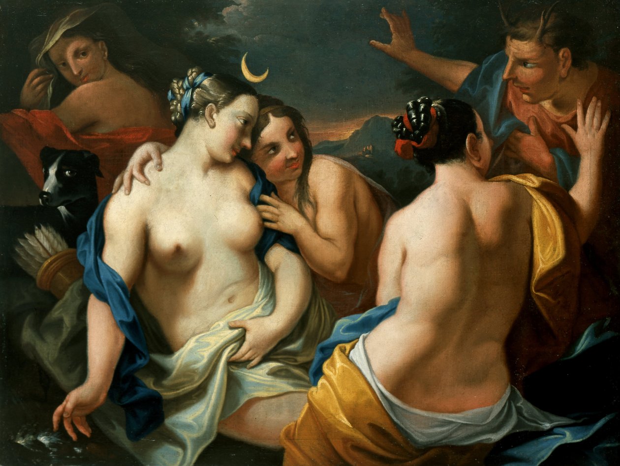 Diana a Actaeon od Unbekannt Unbekannt