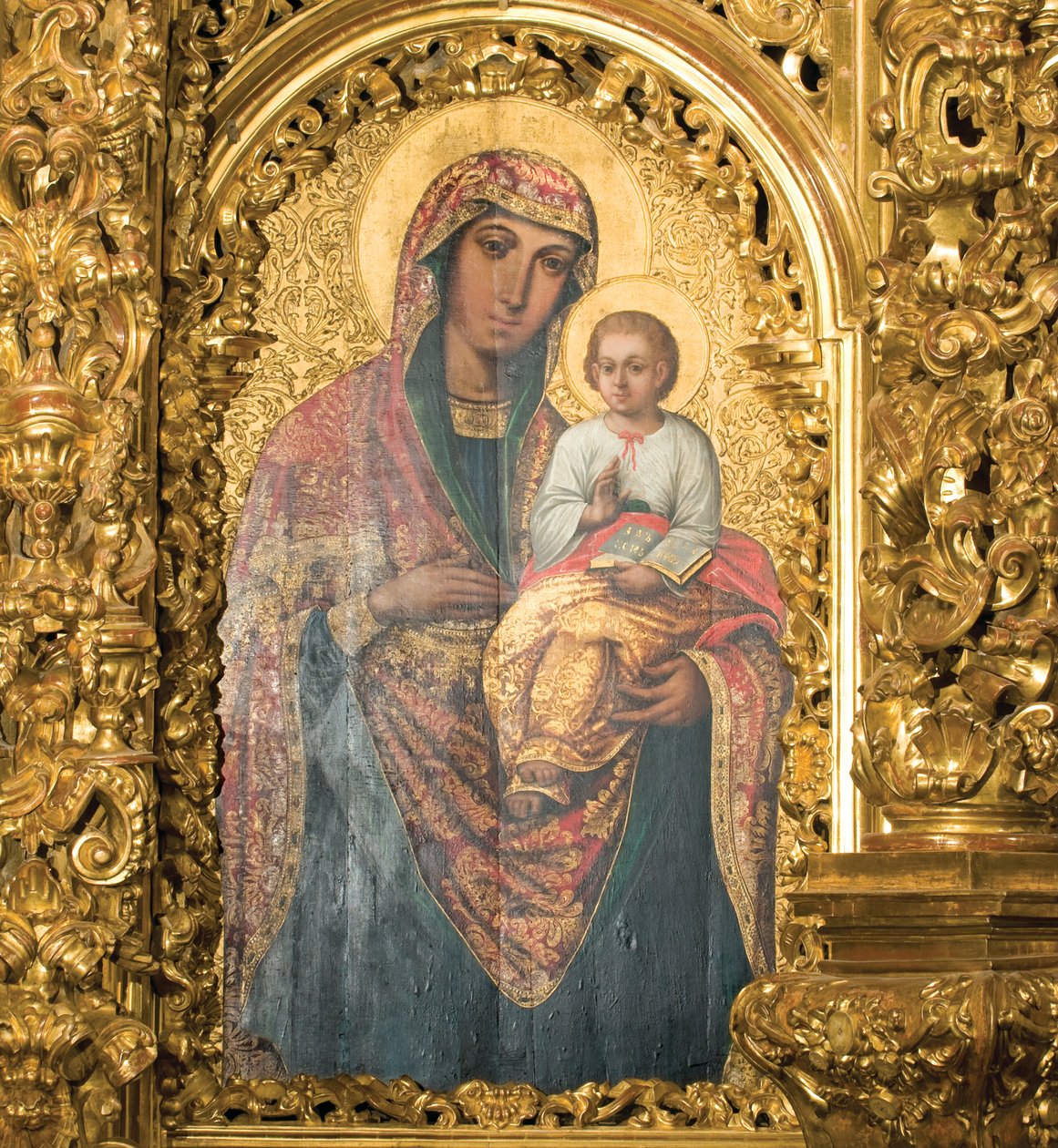 Svatá matka s dítětem od Unbekannt Unbekannt