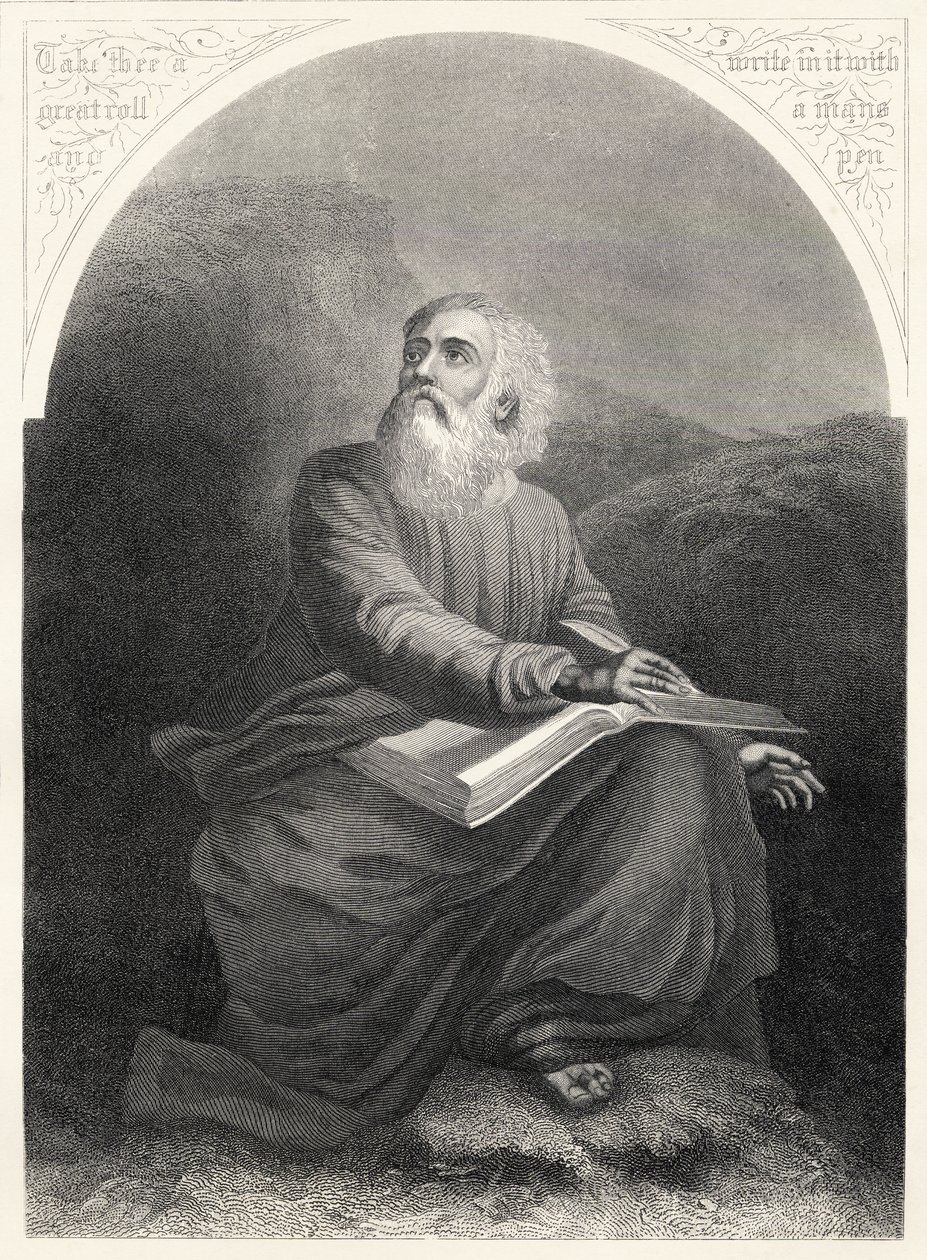 Isaiah, vyrytý S. Allenem, z „The National Illustrated Family Bible“, vydané kolem roku 1870 od Unbekannt Unbekannt