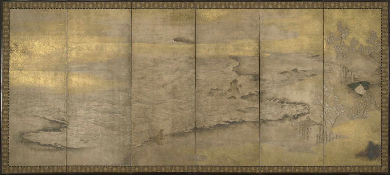 Japonci, období Momoyama (1573–1615) - vyhnaný císař na Okinoshimě od Unbekannt Unbekannt
