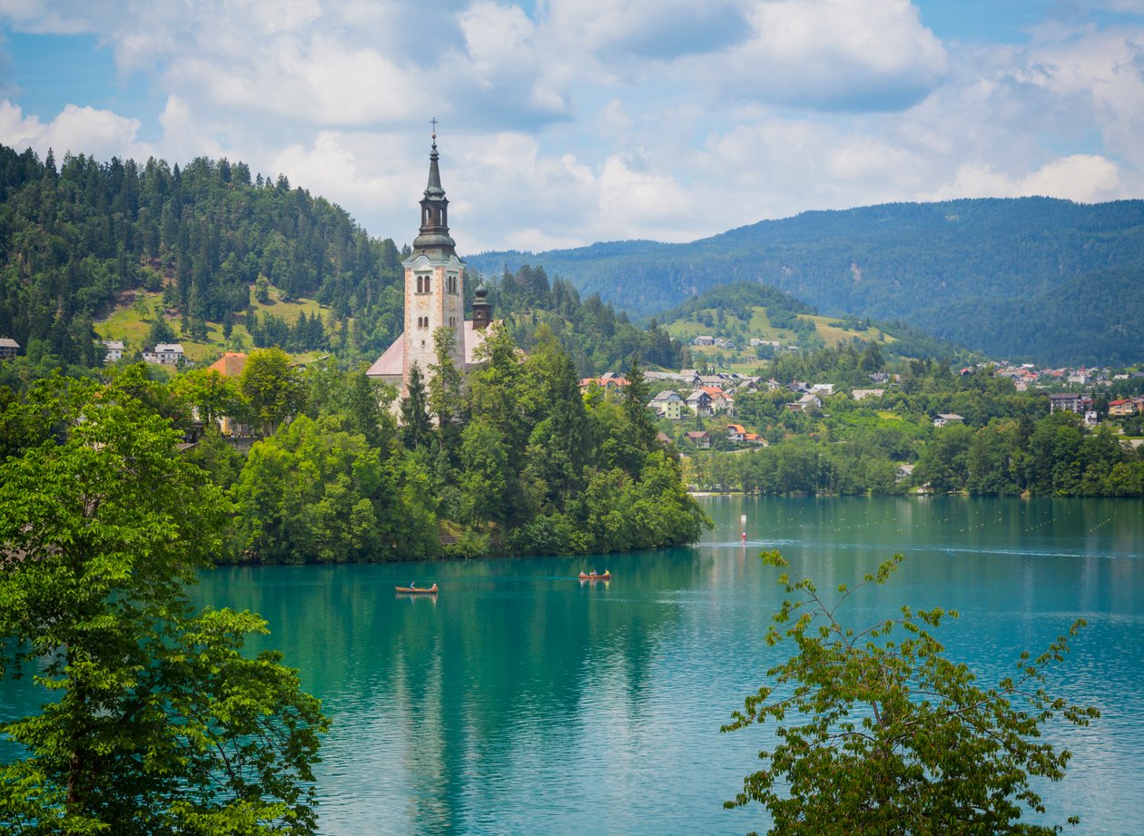 Bledské jezero, Slovinsko od Unbekannt Unbekannt