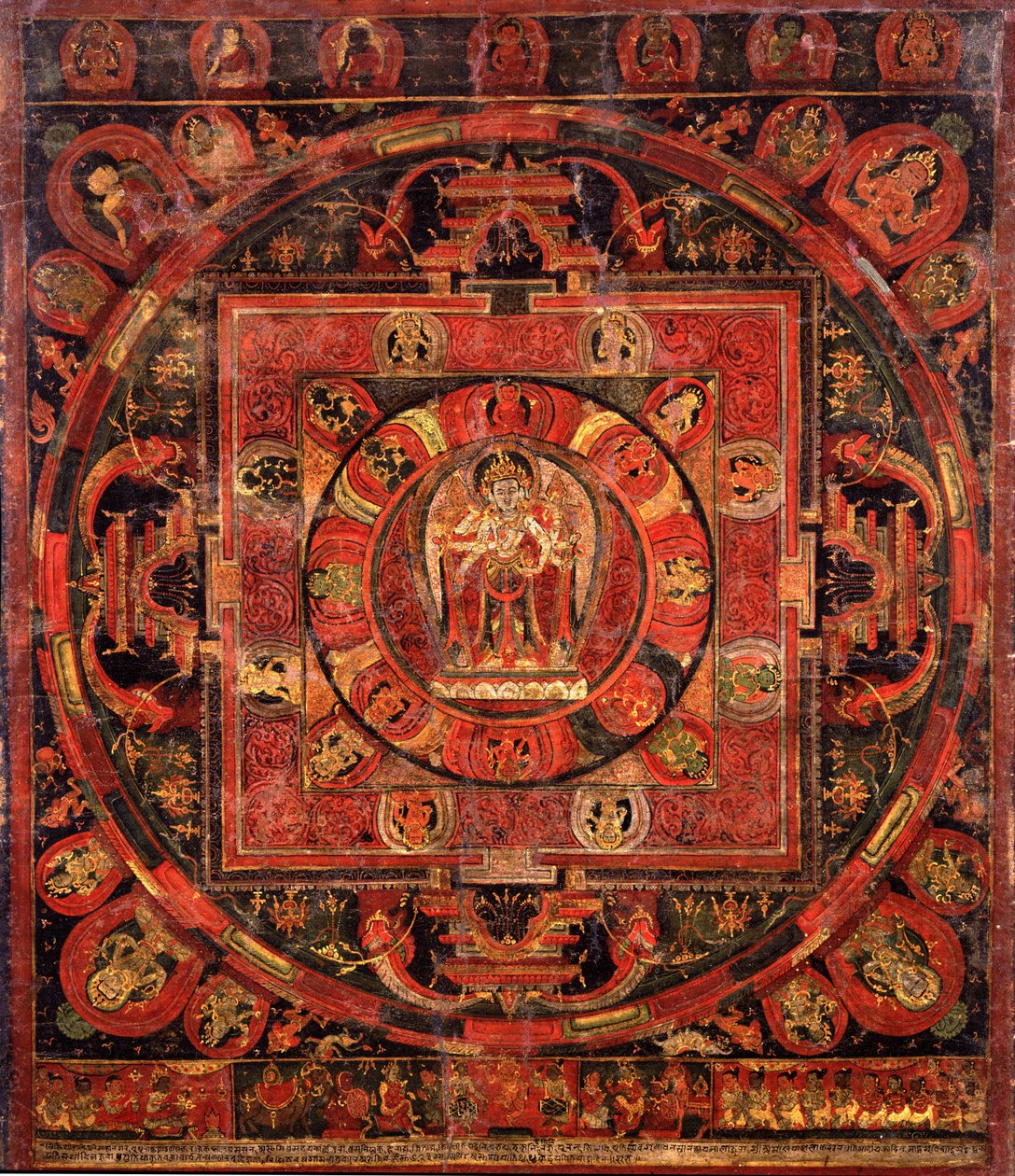Mandala z Amogapashy od Unbekannt Unbekannt