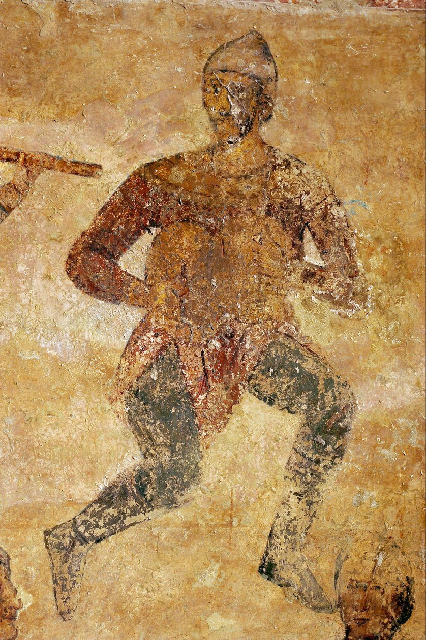 Hudebníci a akrobati (detail) (9gEYxHx3kj4rCQ) od Unbekannt Unbekannt