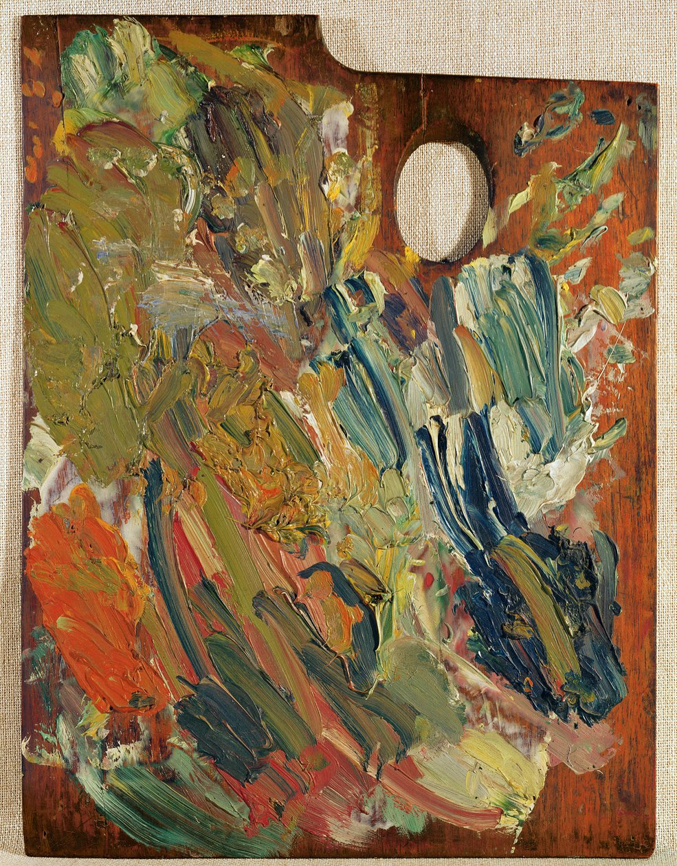Paleta, kterou van Gogh namaloval „Marguerite Gachet at the Piano“, 1890 od Unbekannt Unbekannt