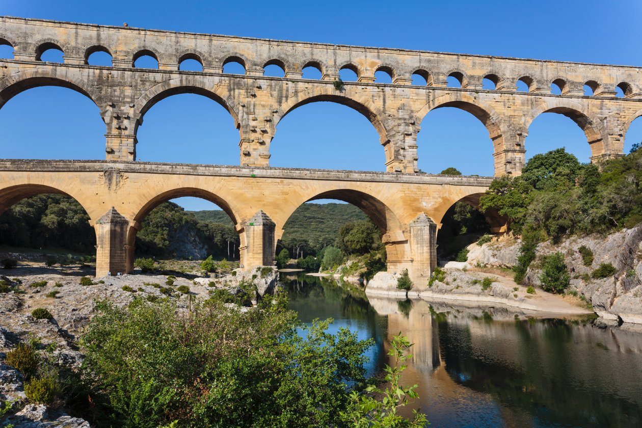 Pont du Gard, římský akvadukt, Francie. od Unbekannt Unbekannt