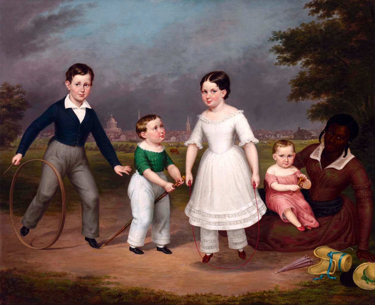 Robert, Calvin, Martha a William Scott a Mila od Unbekannt Unbekannt