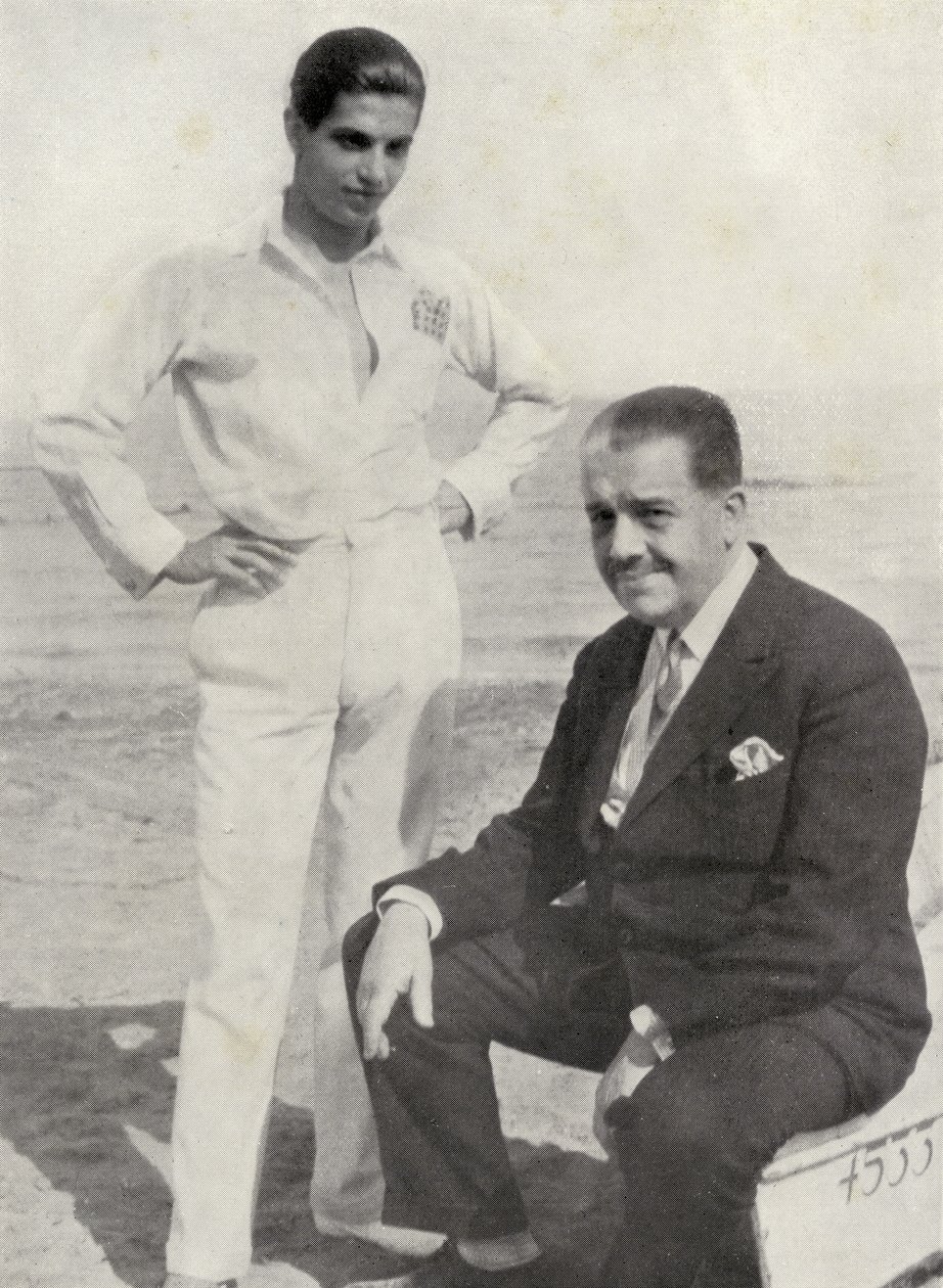 Serge Lifar a Sergei Pavlovič Diaghilev, z „Poznámky pod čarou k baletu“, vydáno 1938 od Unbekannt Unbekannt