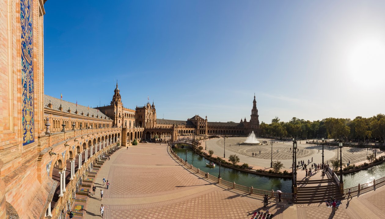 Sevilla, Španělsko. Španělské náměstí. od Unbekannt Unbekannt