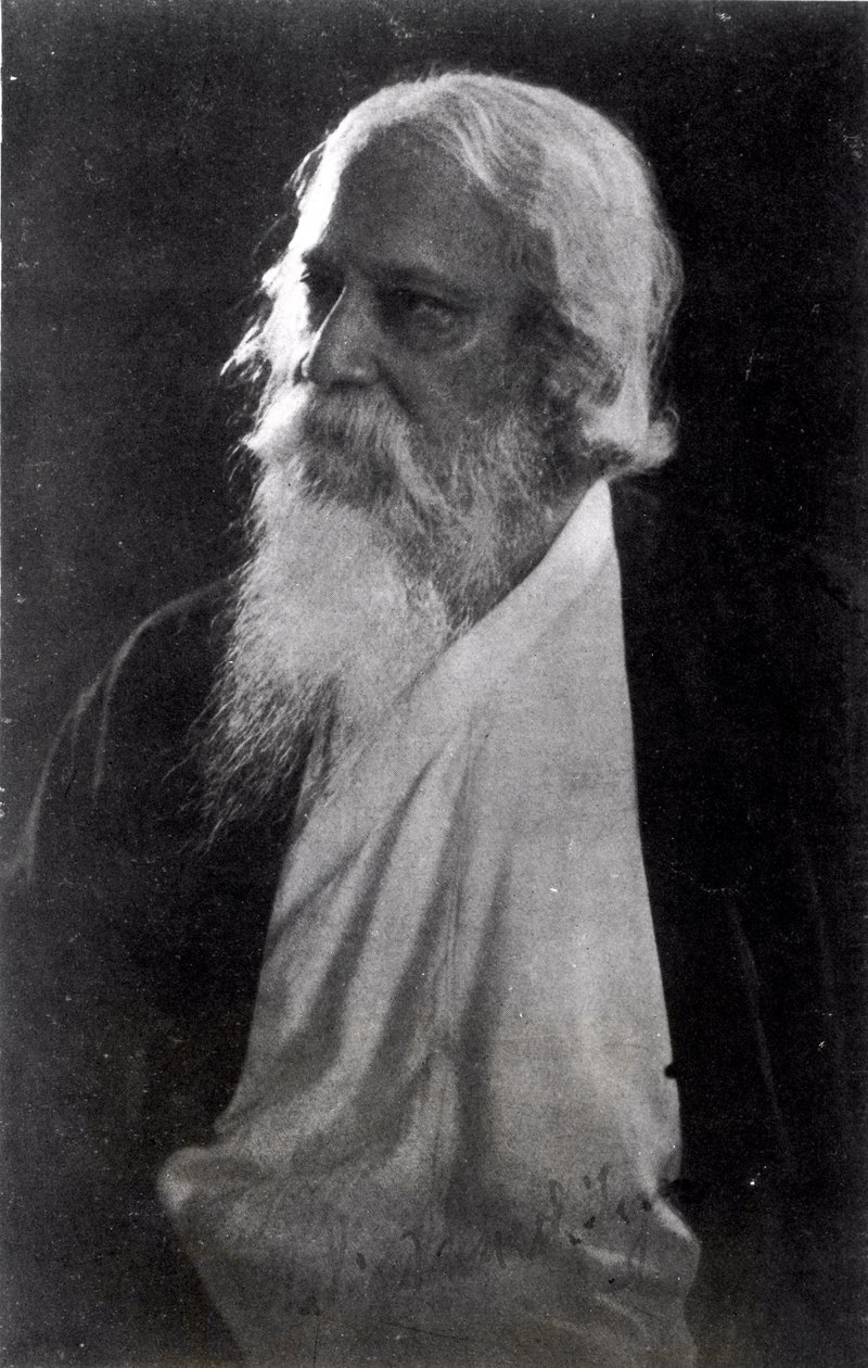 Sir Rabindranath Tagore (1861-1941) (bundw foto) od Unbekannt Unbekannt