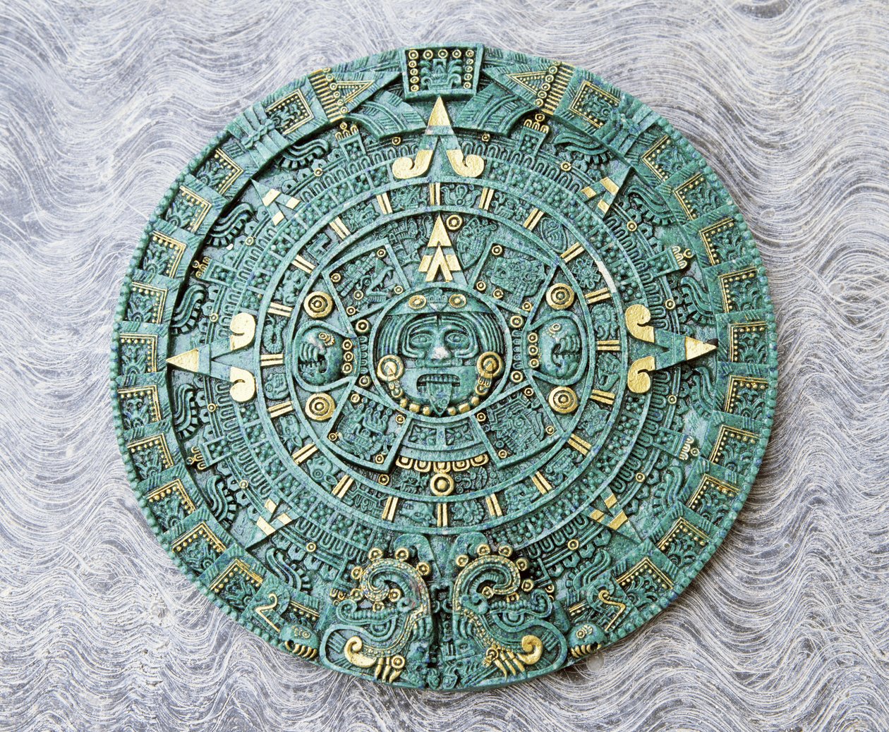 Suvenýrová kopie Velkého kalendářního kamene, Aztec, 16. století od Unbekannt Unbekannt