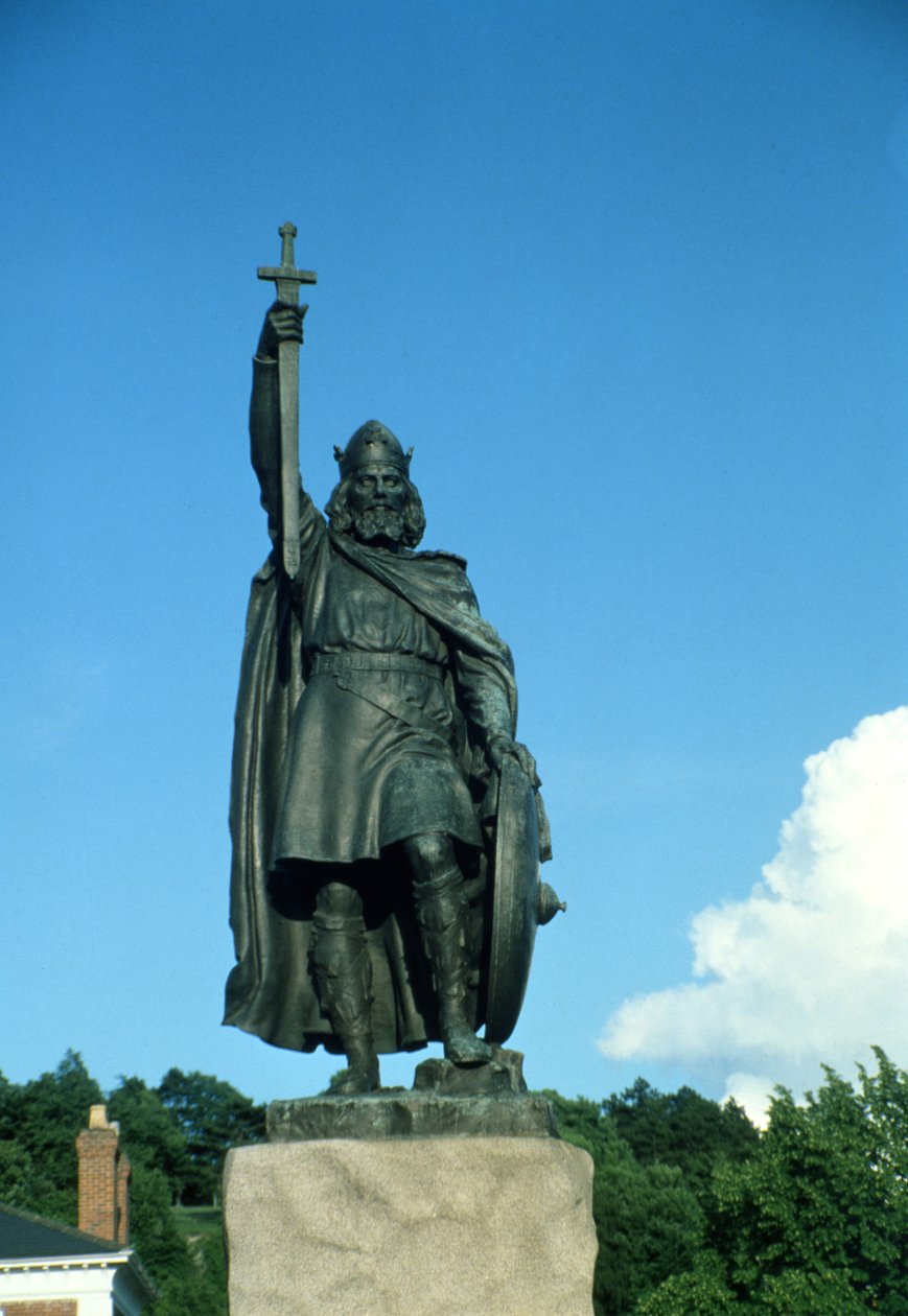 Socha Alfréda Velikého (849-99) (foto) (viz také 2367) od Unbekannt Unbekannt