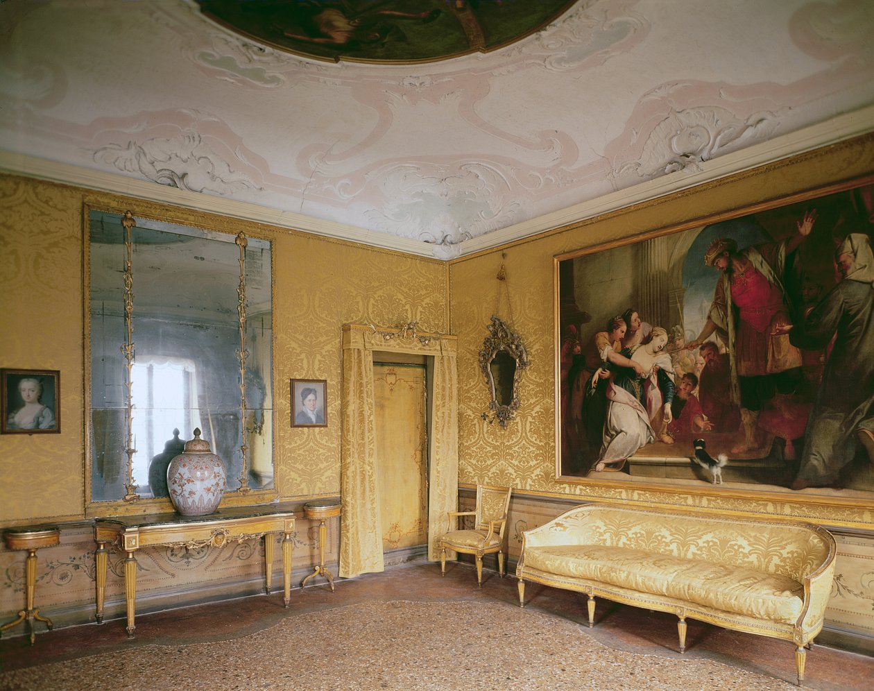 Žlutý salon, Ca Rezzonico, Museo del Settecento, Benátky foto od Unbekannt Unbekannt