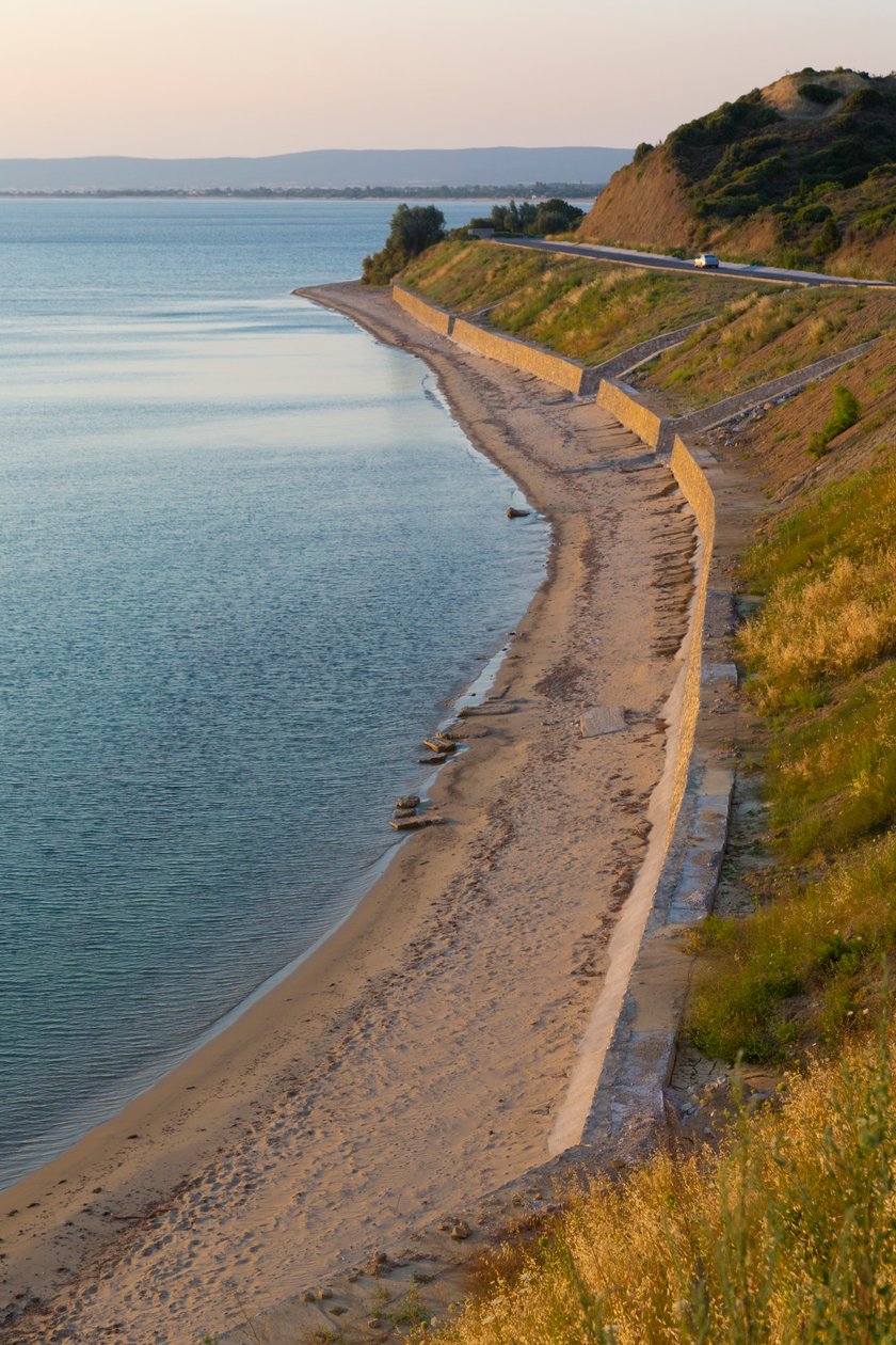 Pláž v Anzac Cove, při pohledu na sever od Unbekannt Unbekannt