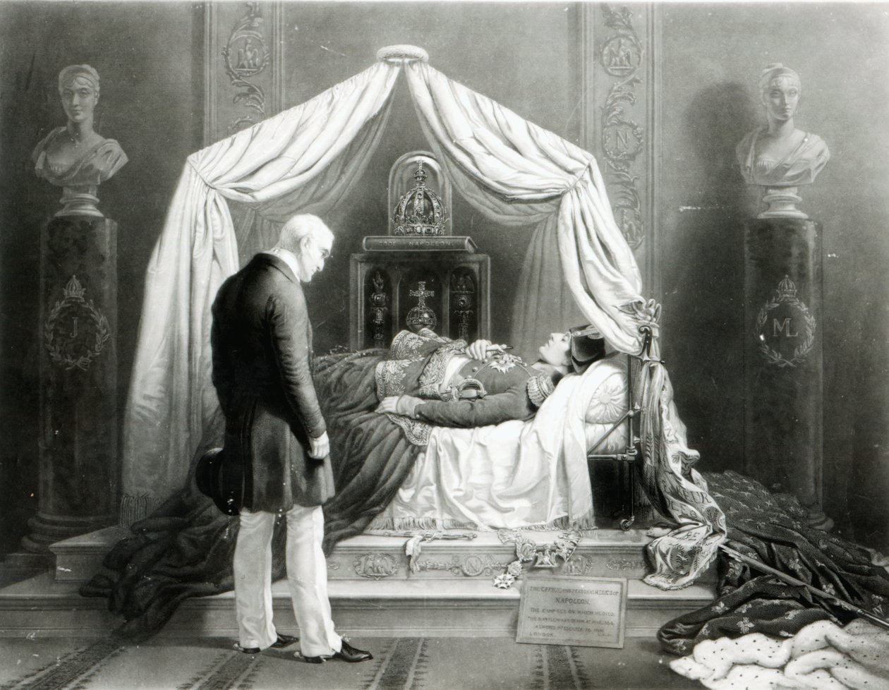 Voskový model vévody z Wellingtonu hledícího na Napoleona, kolem roku 1840 (vosk a smíšená média) od Unbekannt Unbekannt