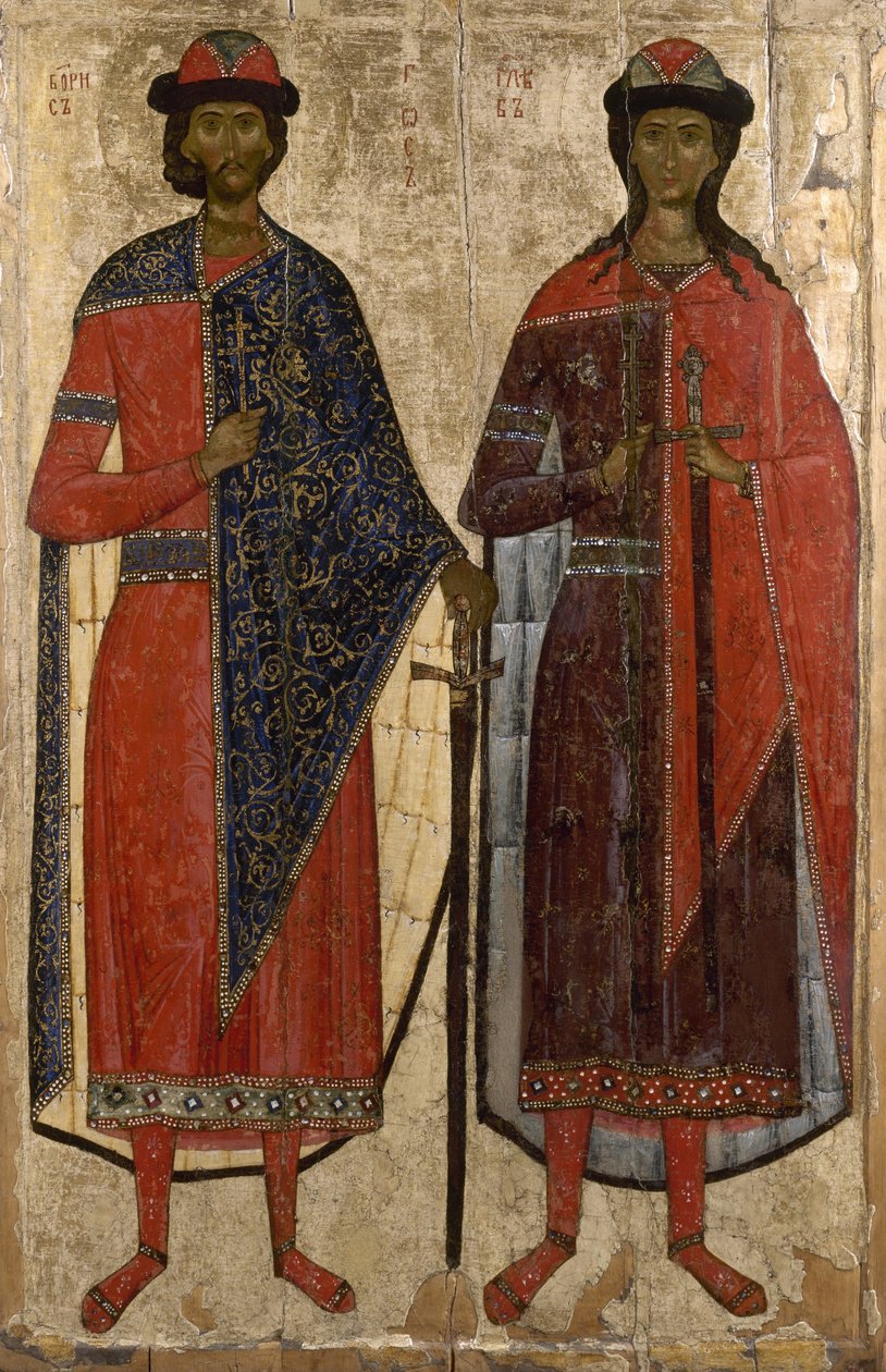 Neznámý - St Boris a St Gleb od Unbekannt Unbekannt