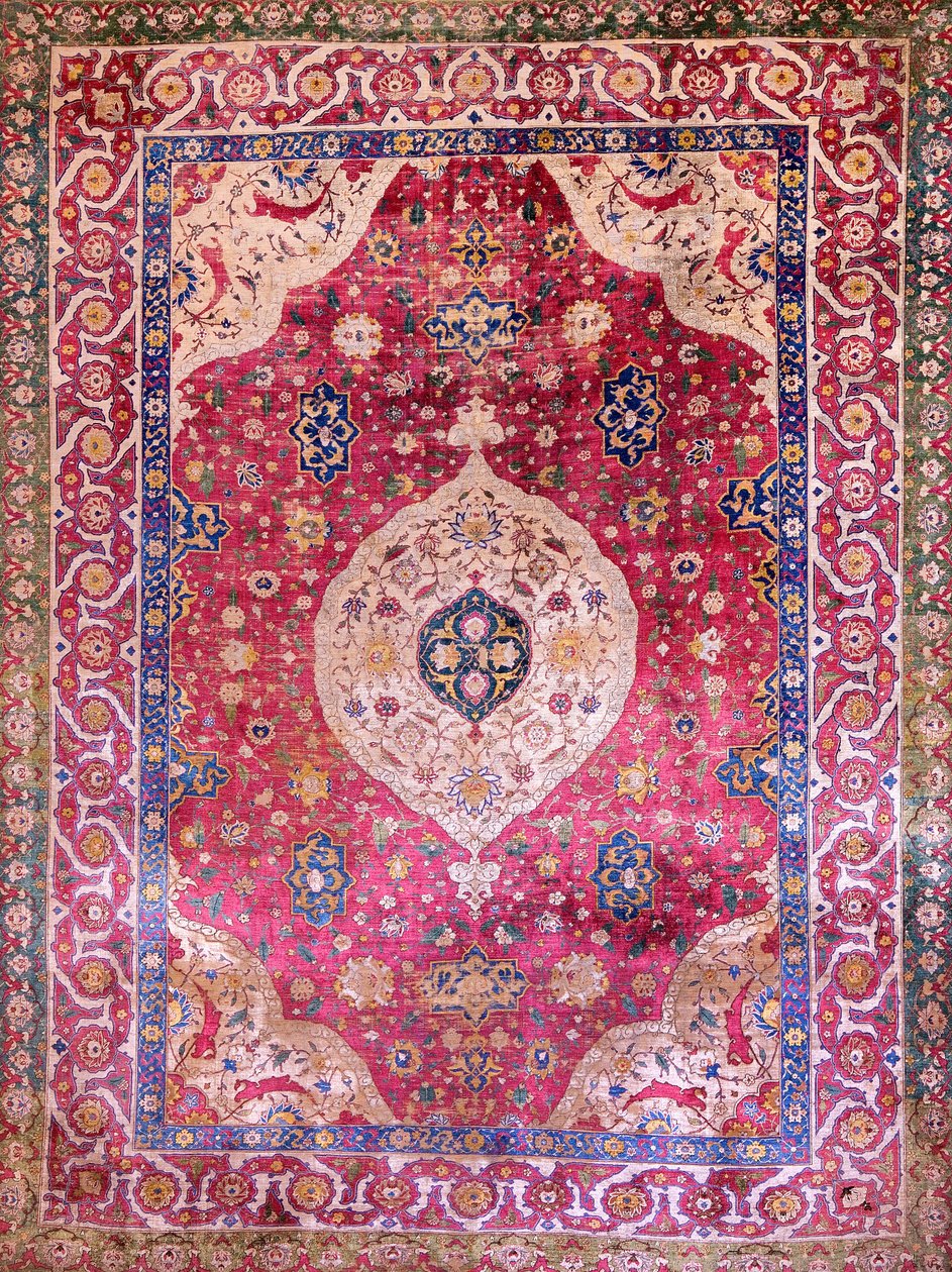 Neznámý, Írán, polovina 16. století - koberec Rothschild Small Silk Medallion od Unbekannt Unbekannt