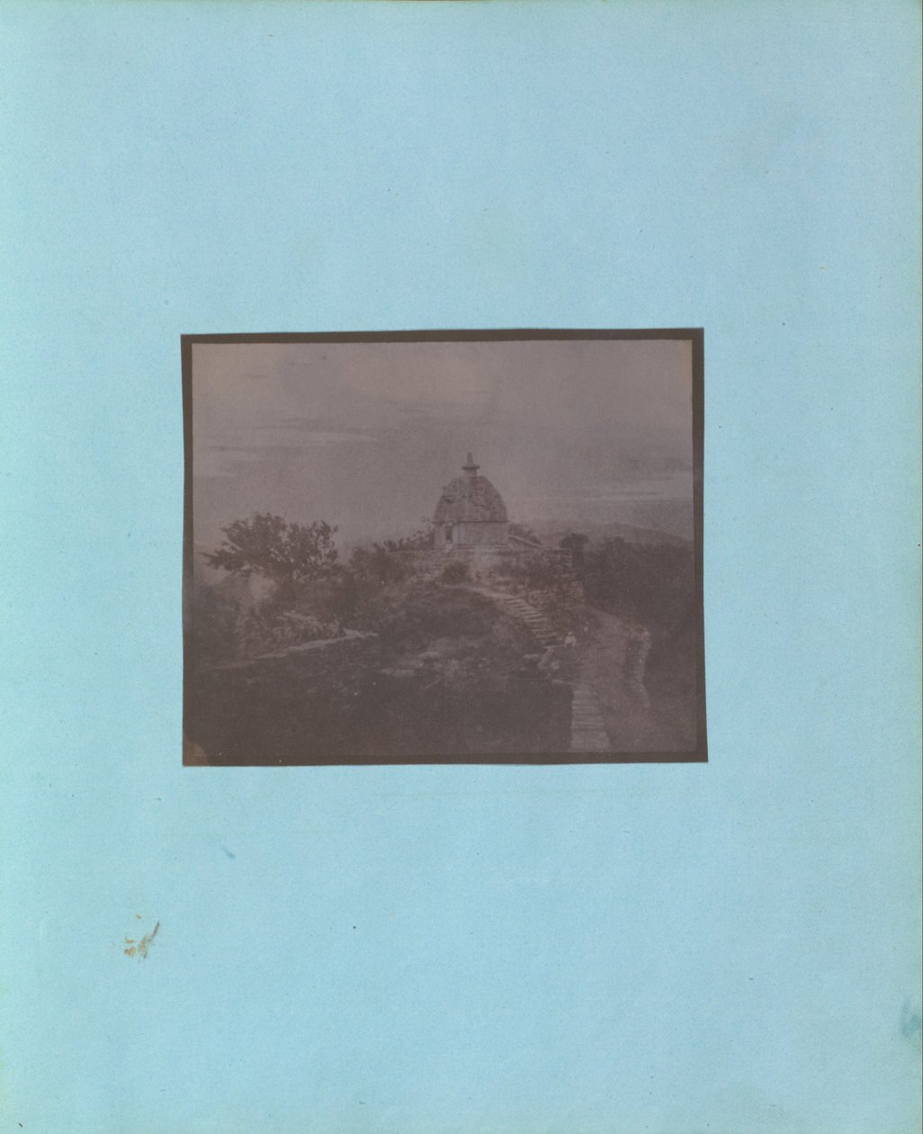 Neznámý výrobce, Brit, aktivní Indie kolem roku 1843 - (Pohled na chrám, Indie) od Unbekannt Unbekannt
