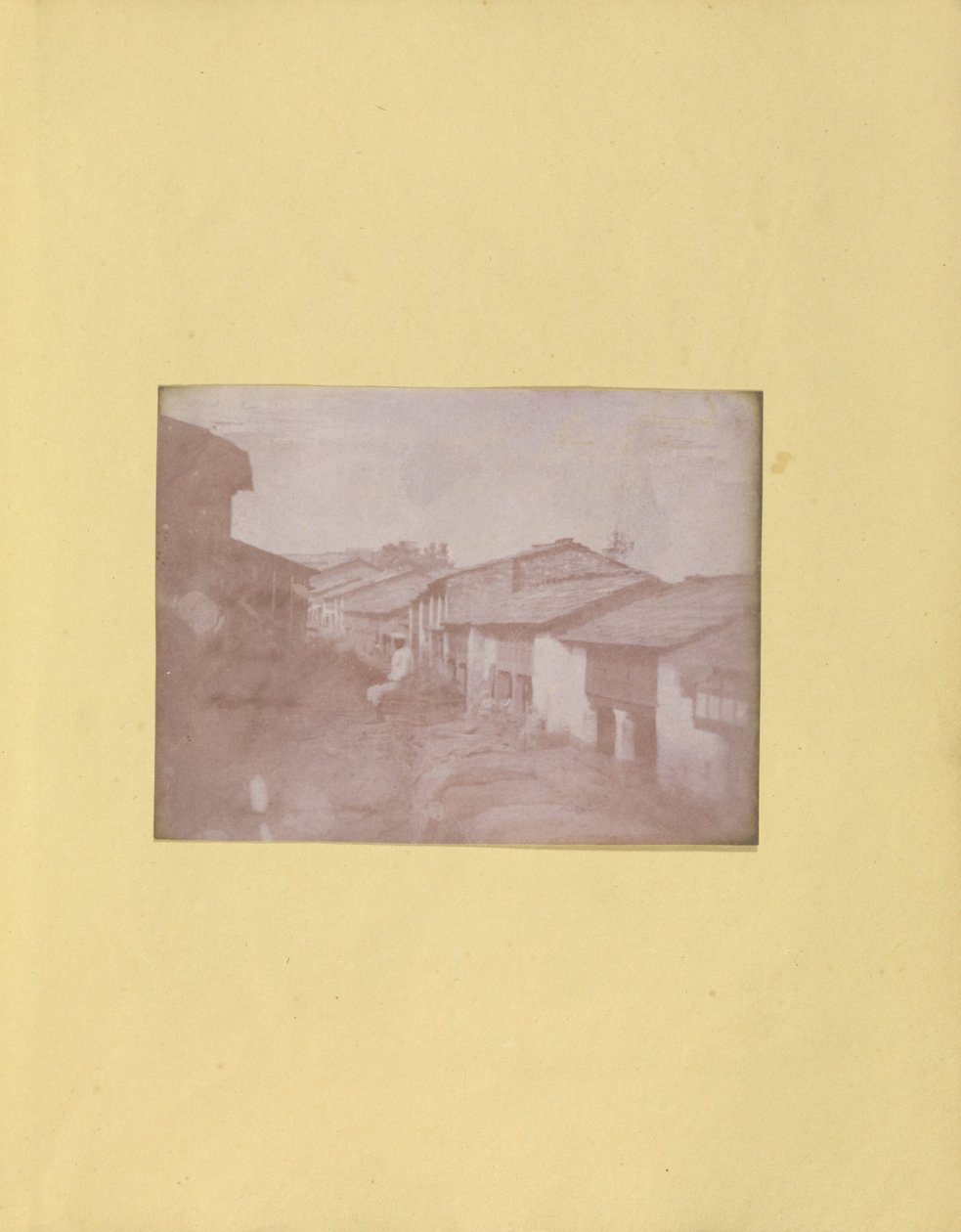Neznámý výrobce, Brit, aktivní Indie kolem roku 1843 - (Village Street, pravděpodobně v Uttar Pradesh, severní Indie) od Unbekannt Unbekannt