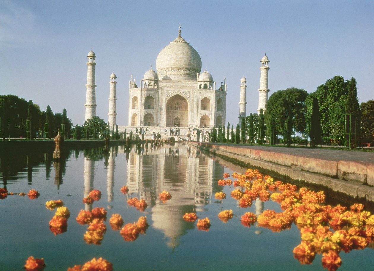 Pohled na Taj Mahal od Unbekannt Unbekannt