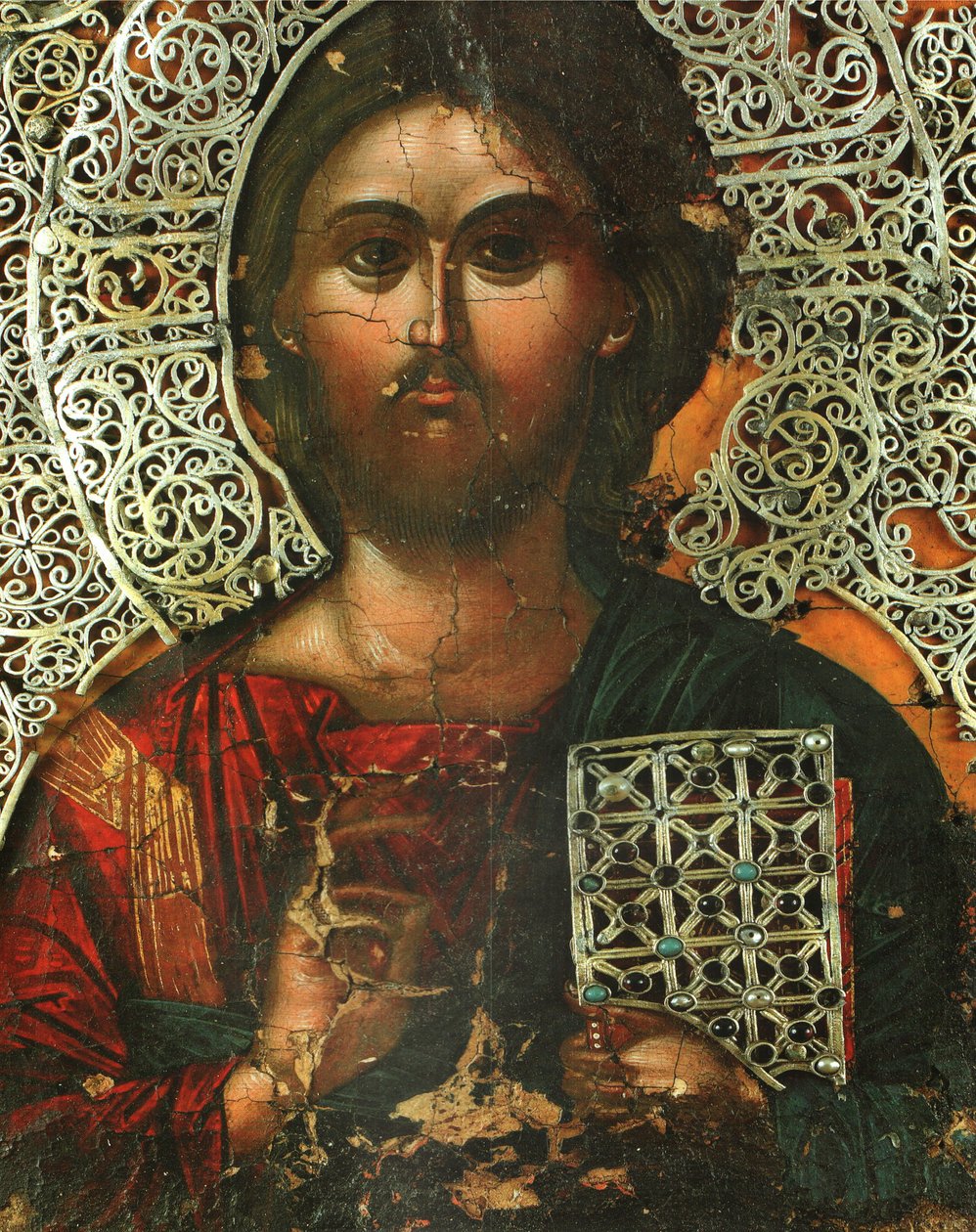Pantokrator (součást vatopedického diptychu známého jako hračky císařovny Theodory) od Unbekannt