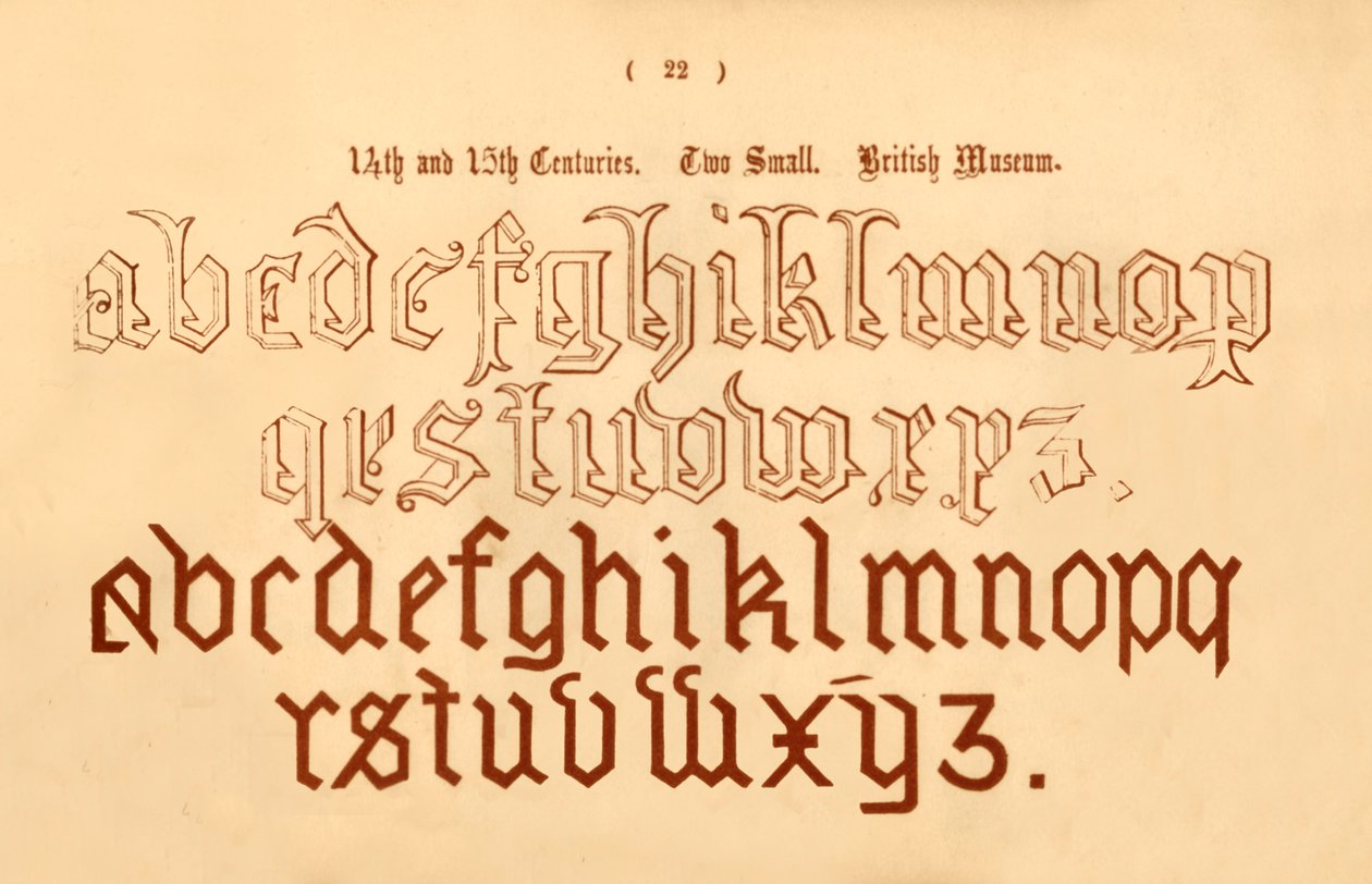 14. a 15. století. Dvě malé. Britské muzeum, 1862 od Unbekannt