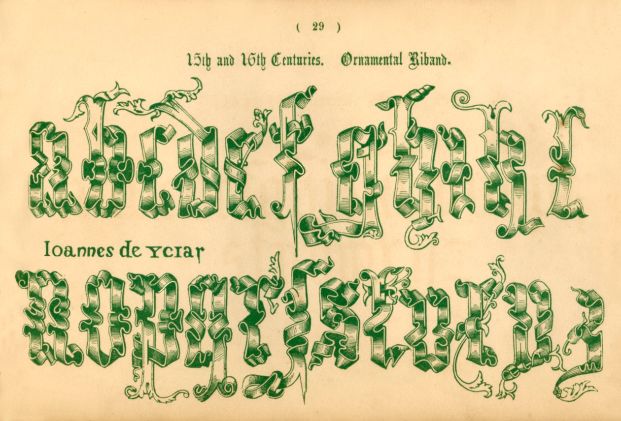 15. a 16. století. Ornament Riband, 1862 od Unbekannt