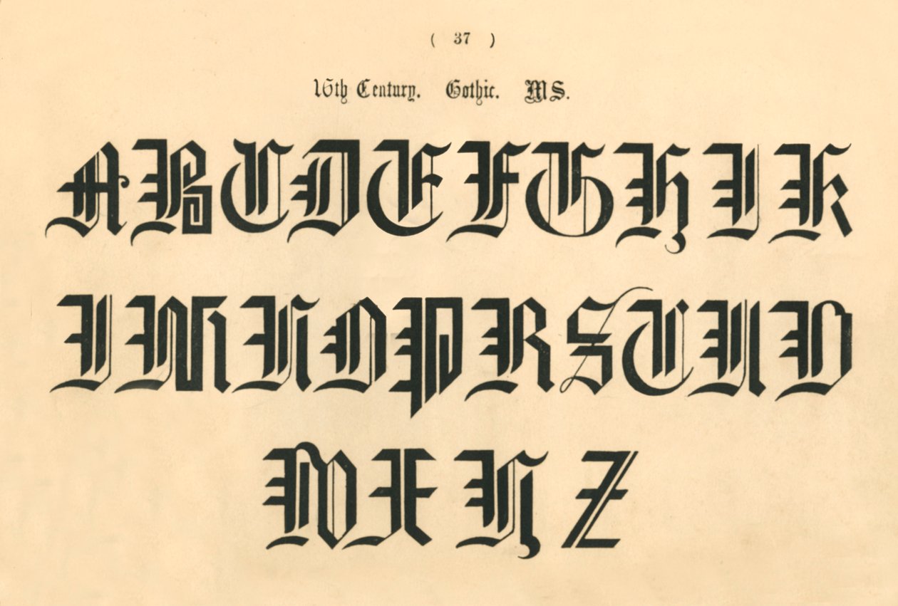 16. století. Gotický. MS, 1862 od Unbekannt