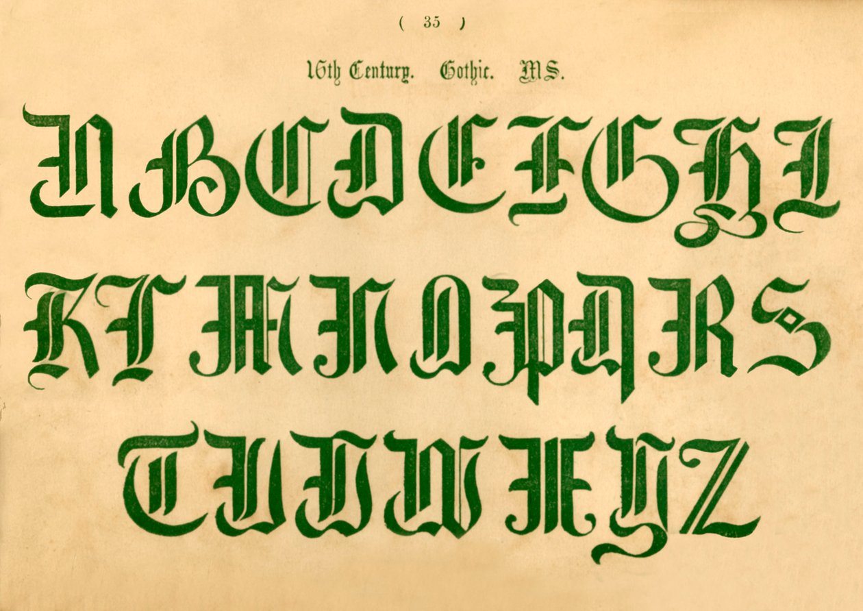 16. století. Gotický. MS, 1862 od Unbekannt