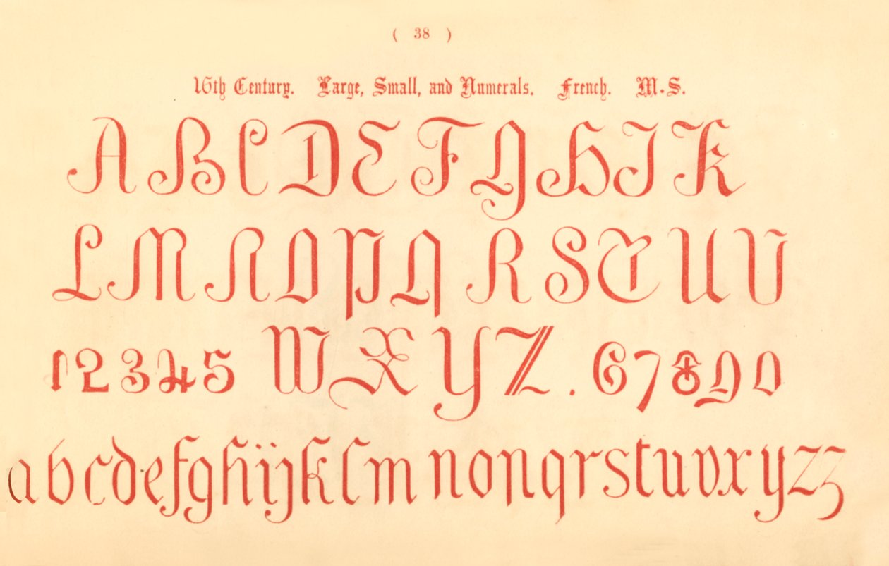 16. století. Velké, Malé a Číslice. Francouzština. MS, 1862 od Unbekannt