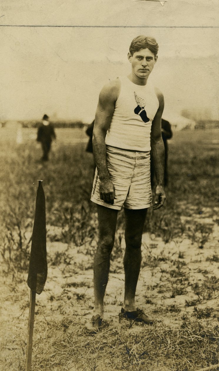 Olympijské hry 1904- neidentifikovaný člen týmu New York Athletic Club (pravděpodobně Samuel Symington Jones) od Unbekannt
