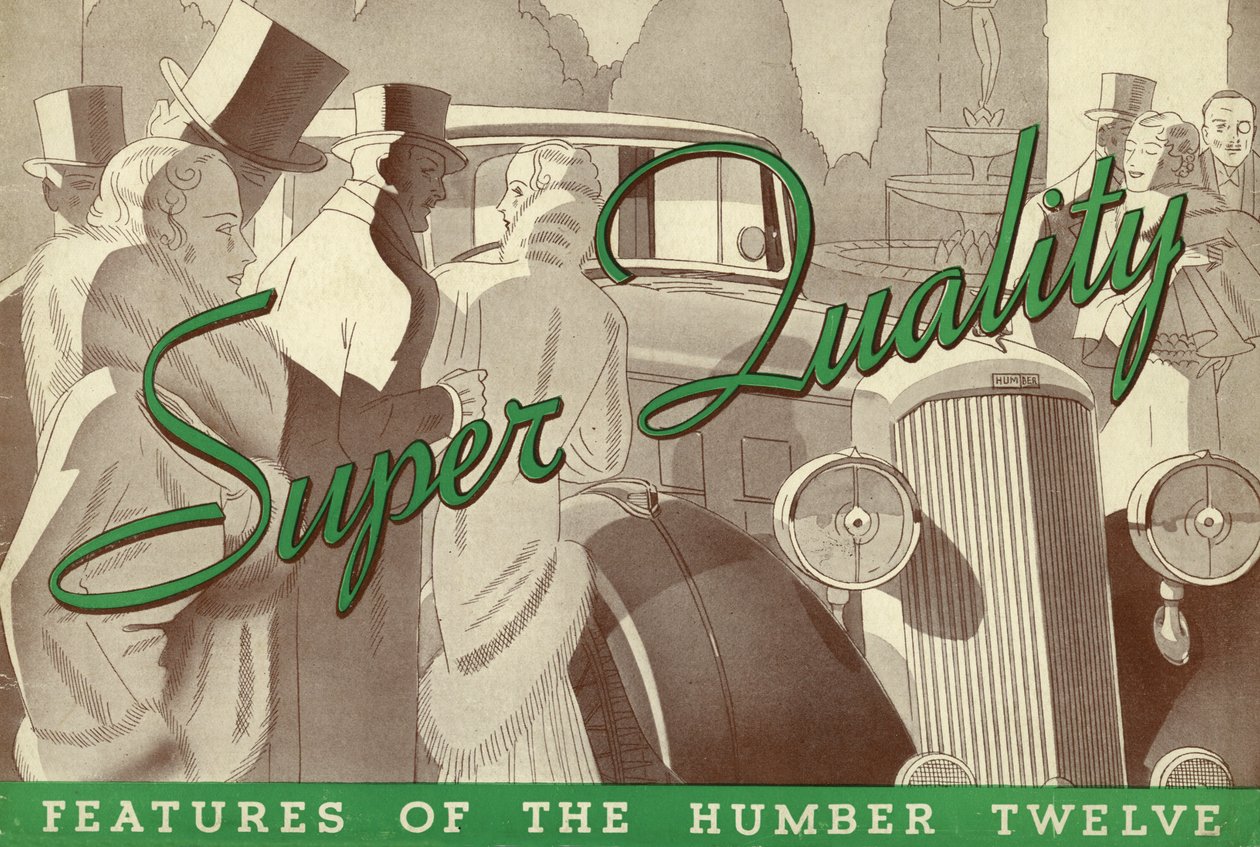 1934 Prodejní brožura Humber Twelve. od Unbekannt