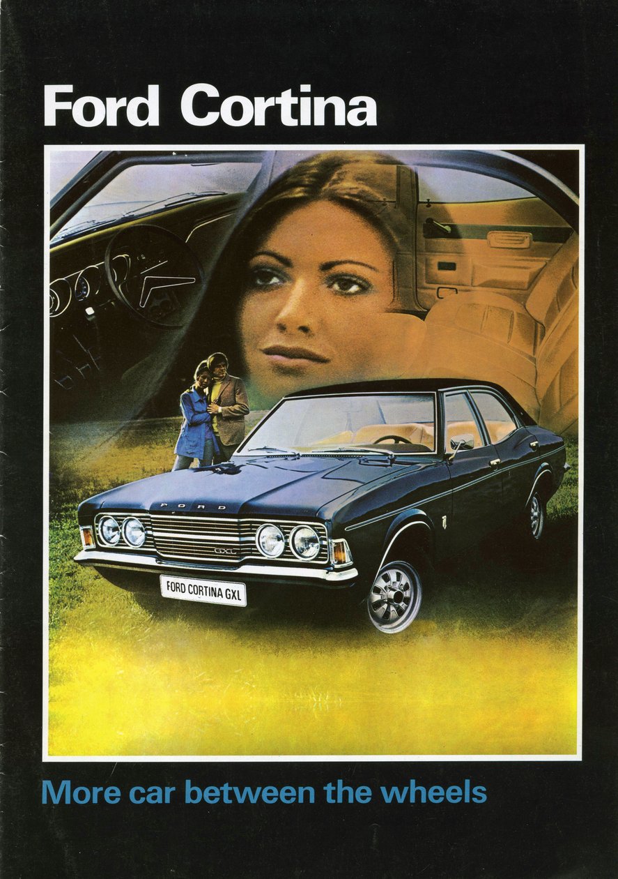 Obálka prodejní brožury Ford Cortina Mk3 z roku 1972. od Unbekannt