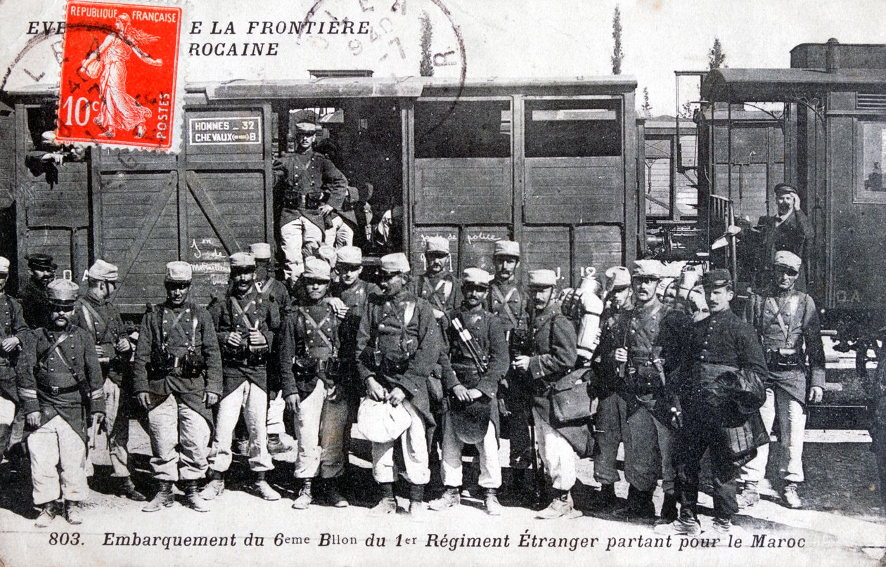 1. pluk francouzské cizinecké legie, Maroko, 1911 od Unbekannt