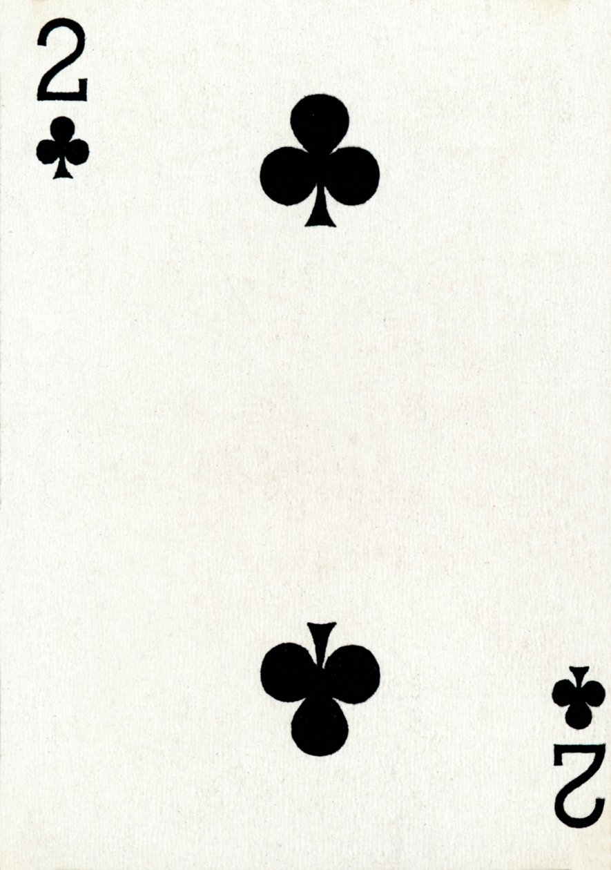 2 of Clubs z balíčku hracích karet Goodall & Son Ltd., c1940 od Unbekannt