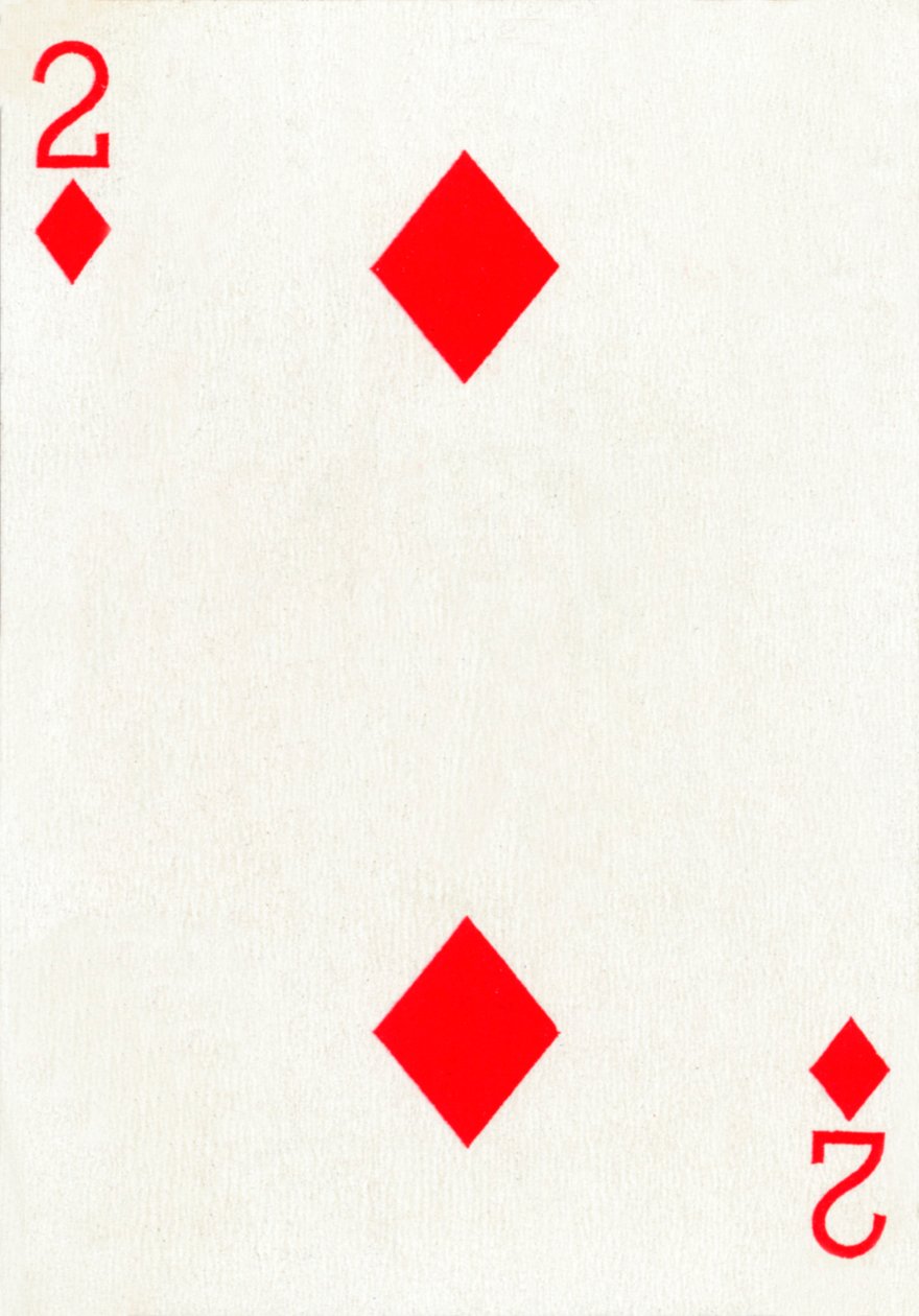 2 of Diamonds z balíčku hracích karet Goodall & Son Ltd., c1940 od Unbekannt