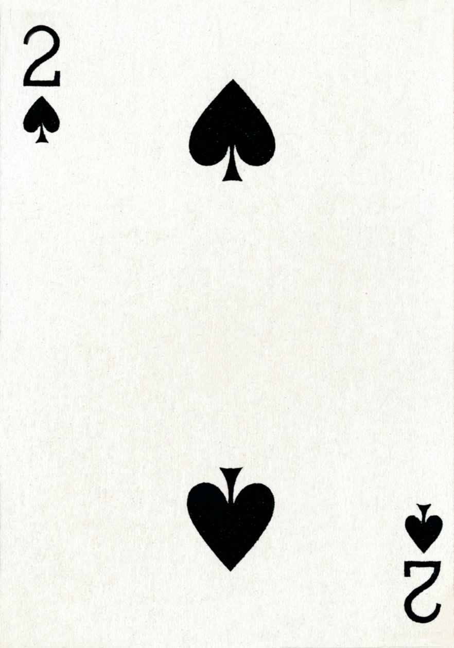 2 of Spades z balíčku hracích karet Goodall & Son Ltd., c1940 od Unbekannt