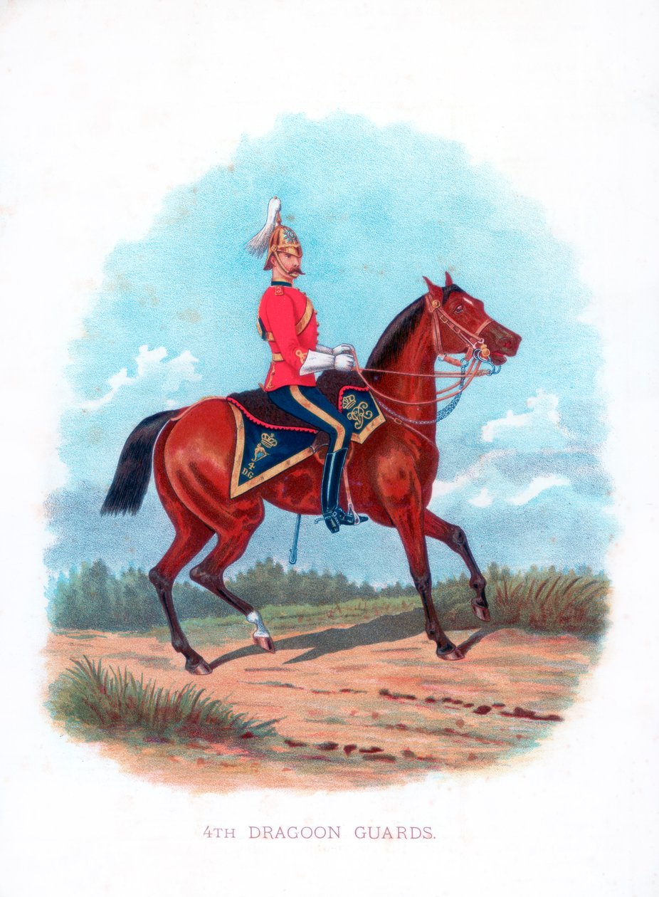 Čtvrtá dragounská garda, 1888 od Unbekannt
