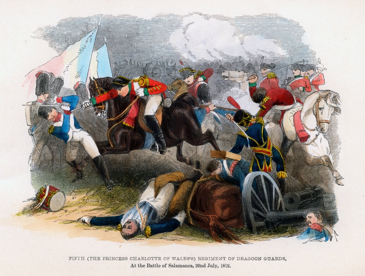 5. pluk dragounských gard, bitva u Salamance, 22. července 1812 od Unbekannt