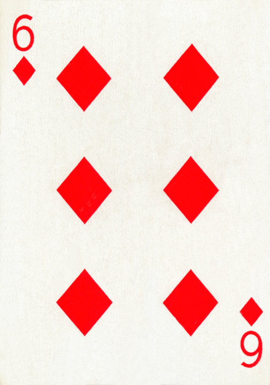 6 diamantů z balíčku hracích karet Goodall & Son Ltd., c1940 od Unbekannt