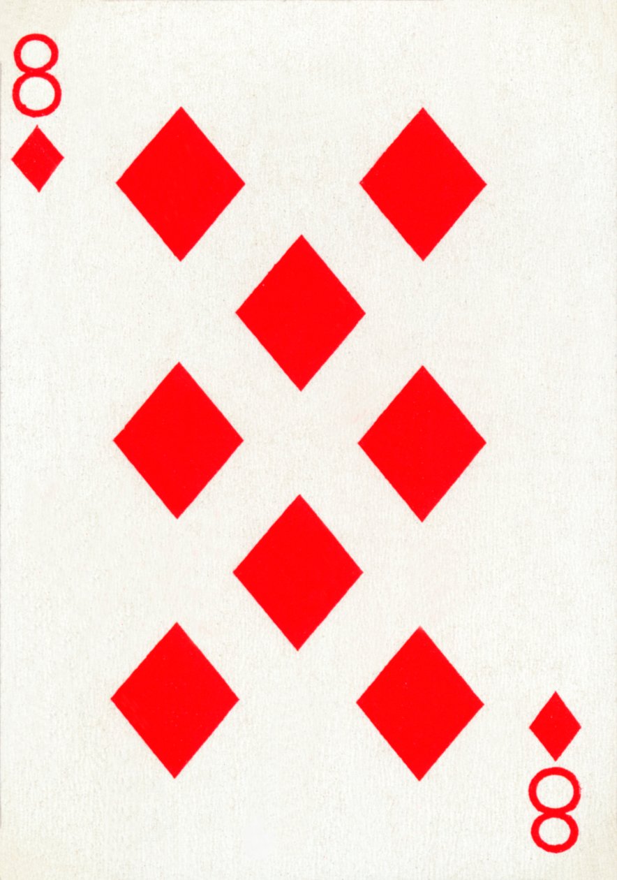 8 diamantů z balíčku hracích karet Goodall & Son Ltd., c1940 od Unbekannt