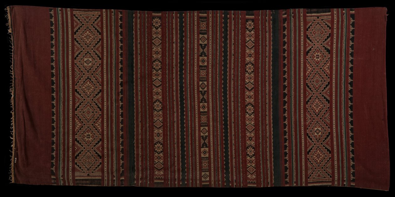 Bentenanský sarong, utkaný lidmi z Minahasy někdy kolem 18. století. od Unbekannt