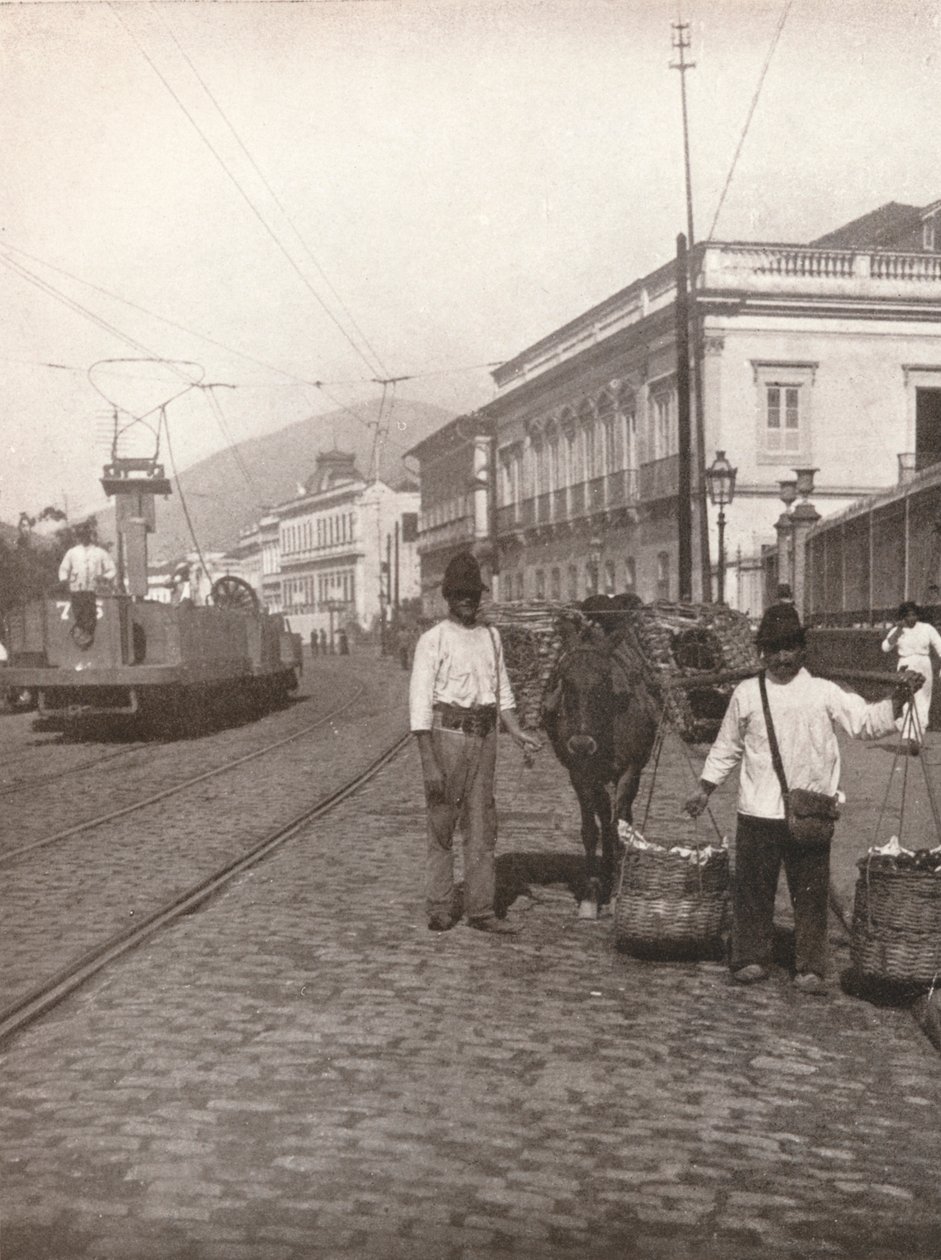 Pouliční scéna Botafogo, Rio, 1914 od Unbekannt