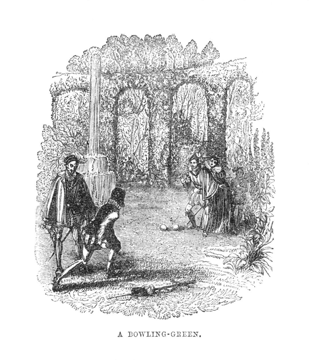 A Bowling-Green, c1870 od Unbekannt