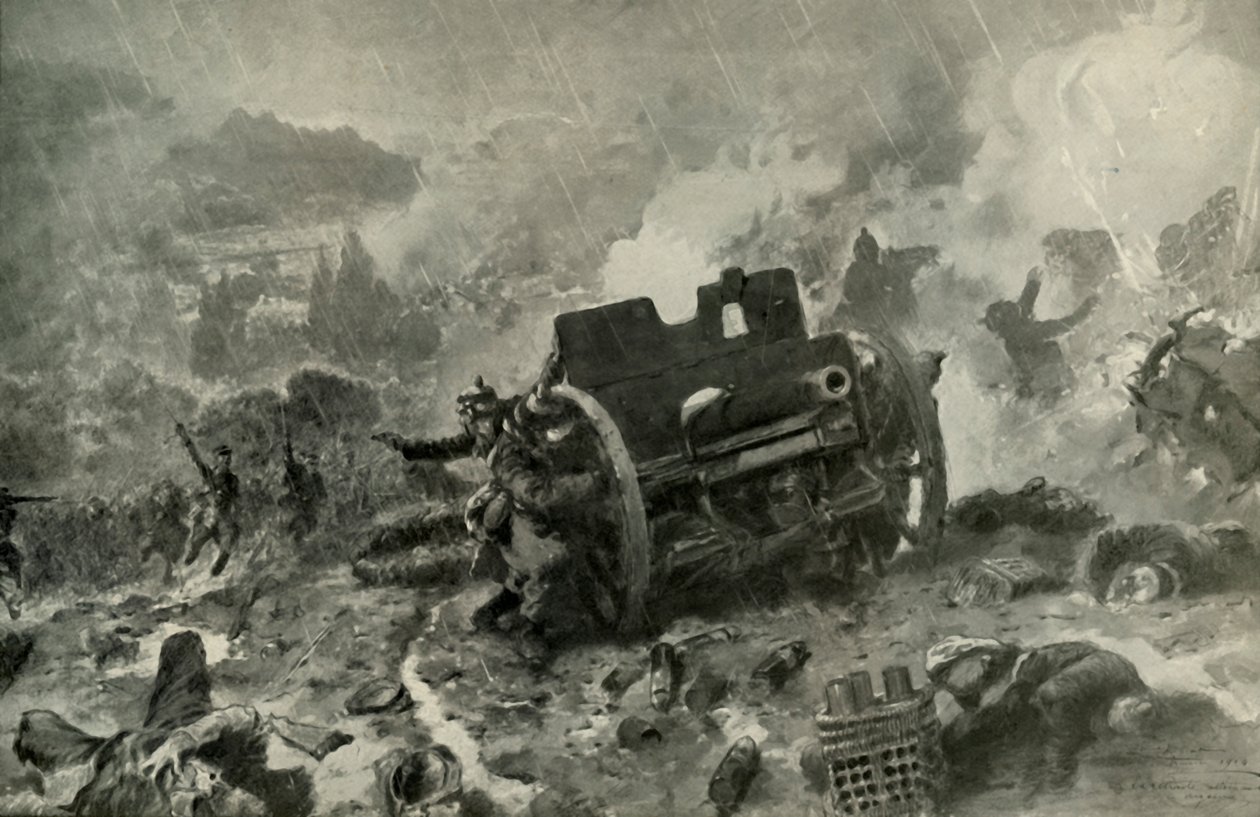 Brilantní francouzský útok na německé postavení v Argonne, 1919. od Unbekannt