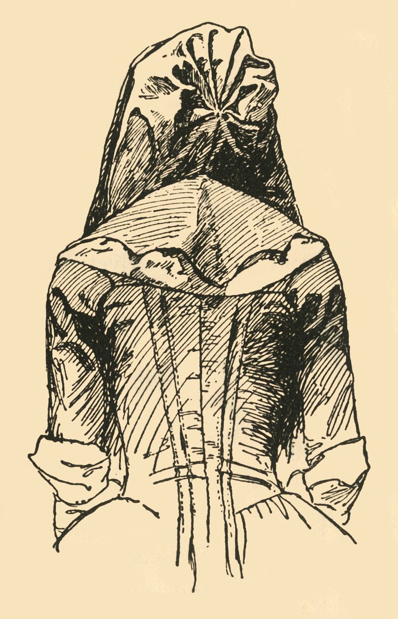 Camlet Hood, převzato z originálního oděvu, c1702, 1937. od Unbekannt