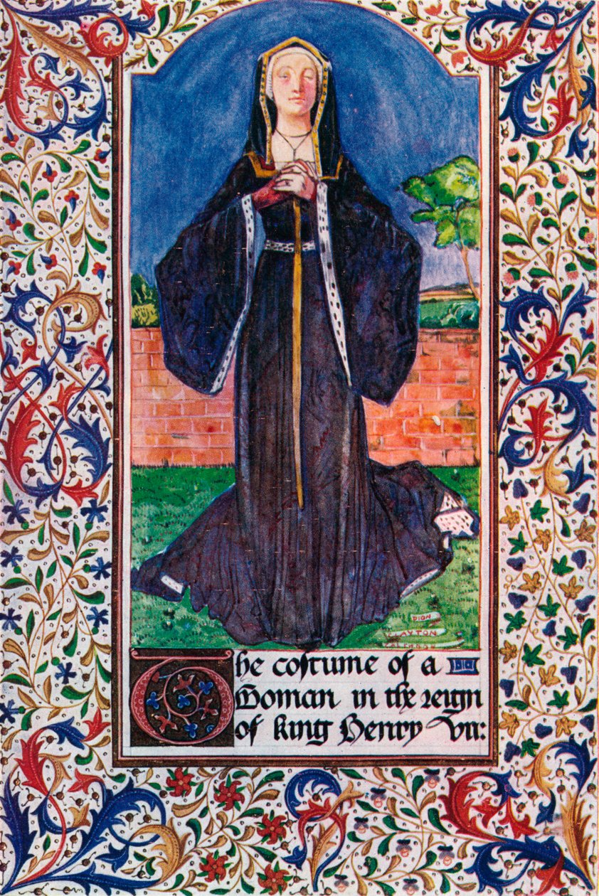 Kostým za vlády krále Jindřicha VII., 1907 od Unbekannt