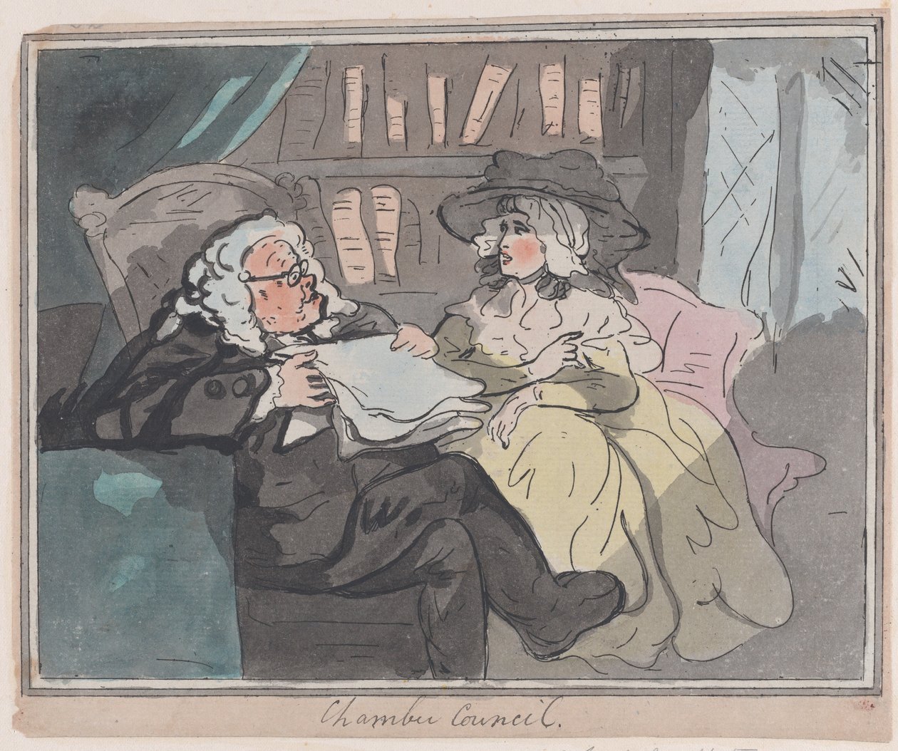 Názor poradce poté, co odešel z praxe, ca. 1780-94, ca. 1780-94. od Unbekannt