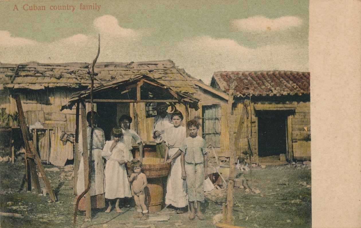 Kubánská venkovská rodina, 1908 od Unbekannt